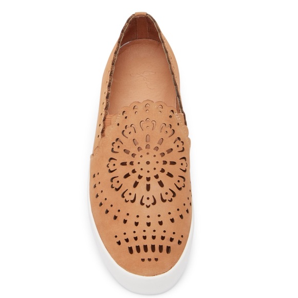 laser cut slip on sneakers